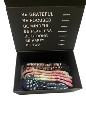 StickyBe Socks - Your Daily Mantra Non-Slip Grip Socks (Box Set)